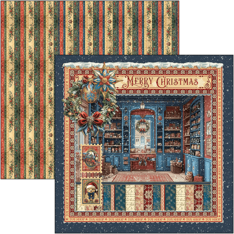 Ciao Bella Toy Shop Paper Pad 12"x12" - Craftywaftyshop