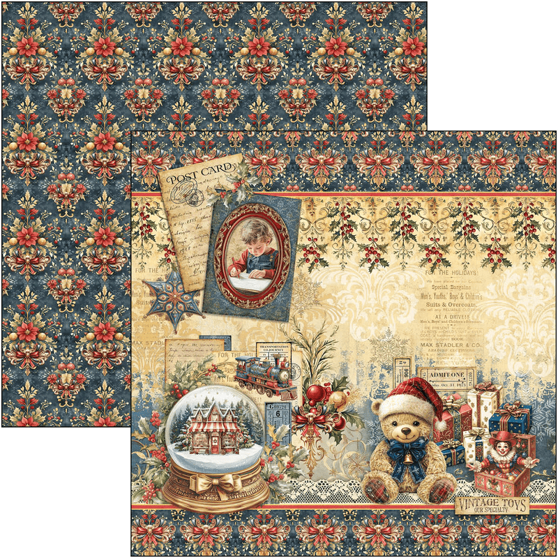 Ciao Bella Toy Shop Paper Pad 12"x12" - Craftywaftyshop