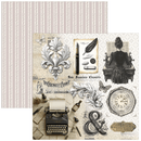 Ciao Bella - Typographic - 12"x12" Paper Pad | CBPM095 - Craftywaftyshop