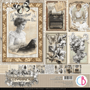 Ciao Bella - Typographic - 12"x12" Paper Pad | CBPM095 - Craftywaftyshop