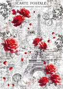 Ciao Bella Vellum Paris Je t’aime Paper Patterns A4 - Craftywaftyshop