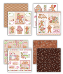 Craft Consortium Gingerbread Party 8x8 Paper Pad | CCLPAD004 - Craftywaftyshop