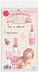 Craft Consortium Strawberry Tea - Celebrate | CCLSTMP006 - Craftywaftyshop