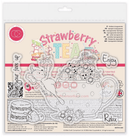 Craft Consortium Strawberry Tea - Relax & Enjoy | CCLSTMP005 - Craftywaftyshop