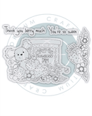 Craft Consortium Strawberry Tea - So Sweet | CCLSTMP004 - Craftywaftyshop