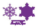 Crafters Companion 3D Embossing Folder, Metal Die & Photopolymer Stamp - Winter Snowflakes - Craftywaftyshop