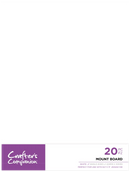 Crafters Companion 9"x12” White Mount Board - Craftywaftyshop