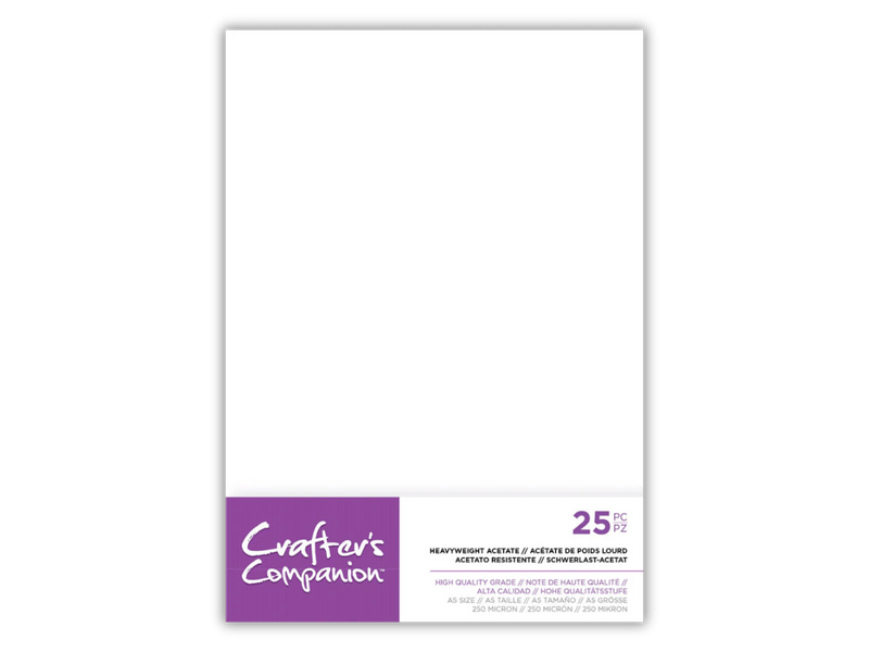 Crafter's Companion A5 Heavyweight Acetate - Craftywaftyshop