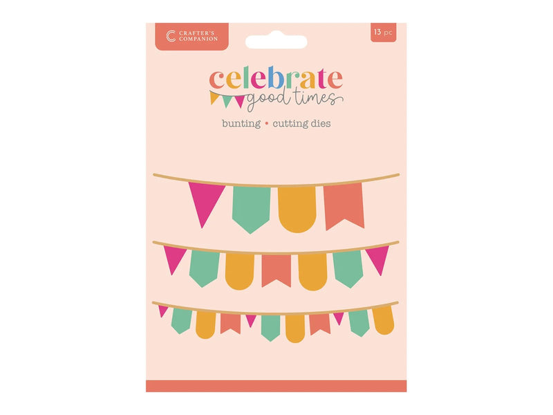 Crafters Companion Celebrate Good Times Collection Metal Die Bunting - Craftywaftyshop