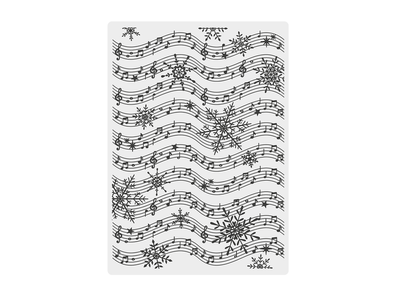 Crafter’s Companion Joyous Angel 2D Embossing Folder 5”x7” - Joyful Music - Craftywaftyshop