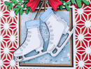 Crafters Companion Metal Die Christmas Embellishment - Ice Skating Boots - Craftywaftyshop