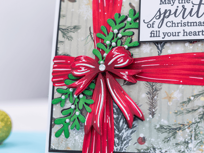 Crafters Companion Metal Die Christmas Embellishment - Mistletoe - Craftywaftyshop