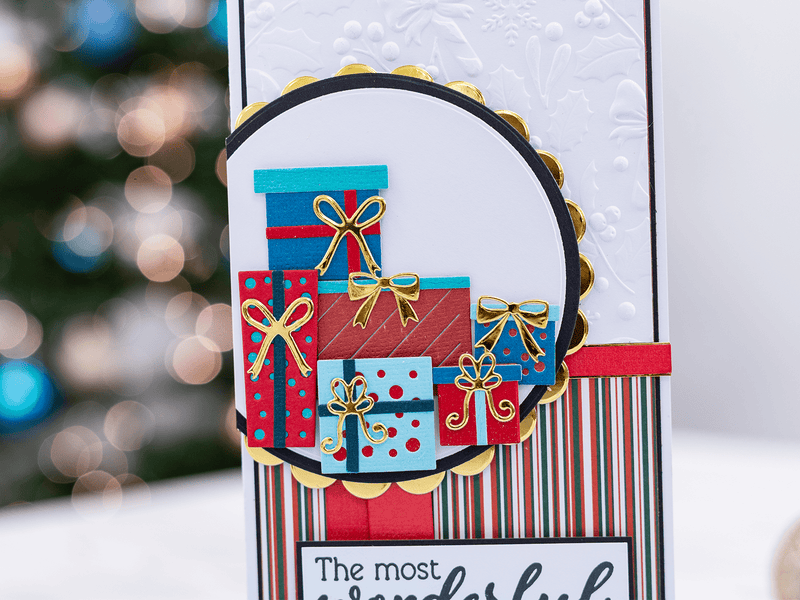 Crafters Companion Metal Die Christmas Embellishment - Presents - Craftywaftyshop
