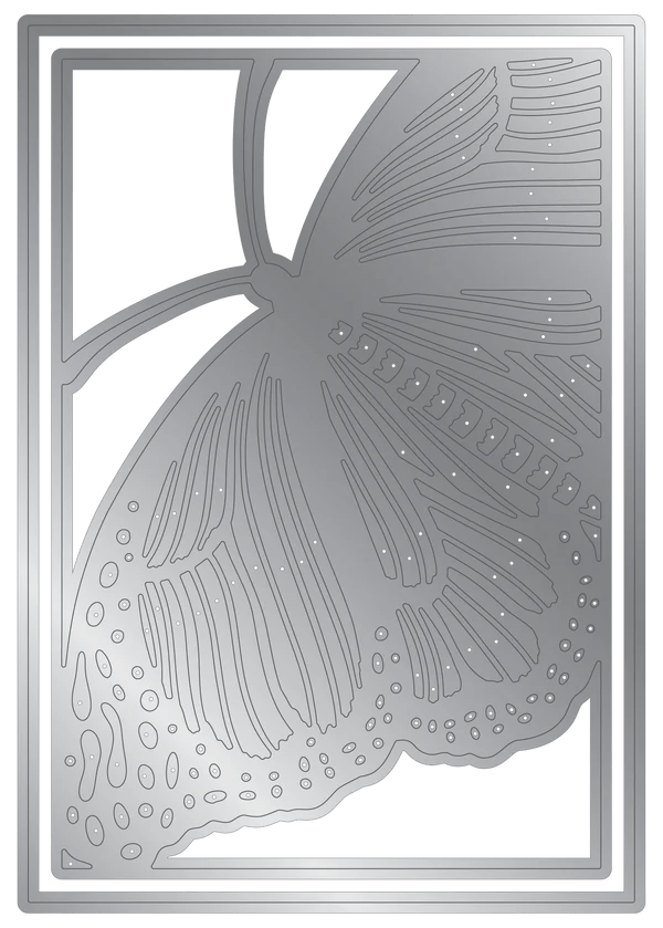 Crafter's Companion Metal Die Create a Card 5"x7" - Admiral Butterfly - Craftywaftyshop