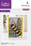 Crafter's Companion Metal Die Create a Card 5"x7" - Sweet Bumble Bee - Craftywaftyshop