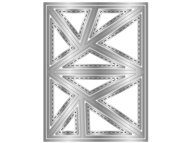 Crafter's Companion Metal Dies Create a Card Geometric - Craftywaftyshop