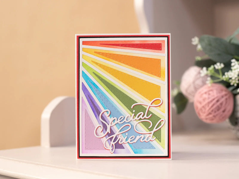 Crafter's Companion Metal Dies Create a Card Rays of Light - Craftywaftyshop