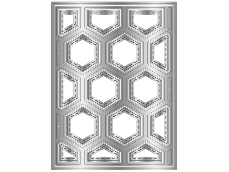 Crafter's Companion Metal Dies Create a Card Sweet Honeycomb - Craftywaftyshop