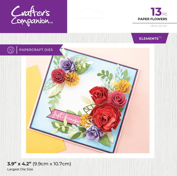 Crafters Companion Metal Dies Paper Flowers - Craftywaftyshop