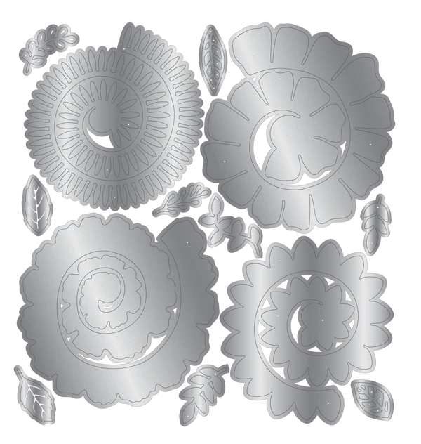 Crafters Companion Metal Dies Paper Flowers - Craftywaftyshop