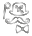 Crafter's Companion Modern Man Metal Die - Moustache Man - Craftywaftyshop