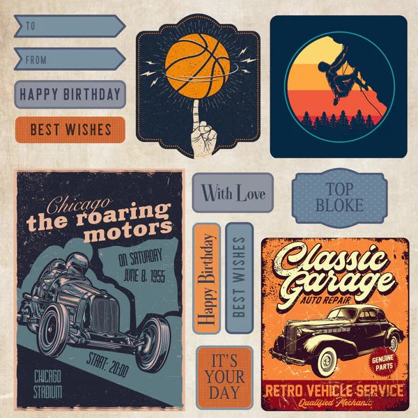 Crafter's Companion Modern Man Topper Pad 8" x 8" - Craftywaftyshop