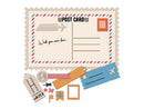 Crafter's Companion Retro Vacay Special Delivery Stamp, Die & Stencil Set | CC-RV-STD-STEN-SPDE - Craftywaftyshop