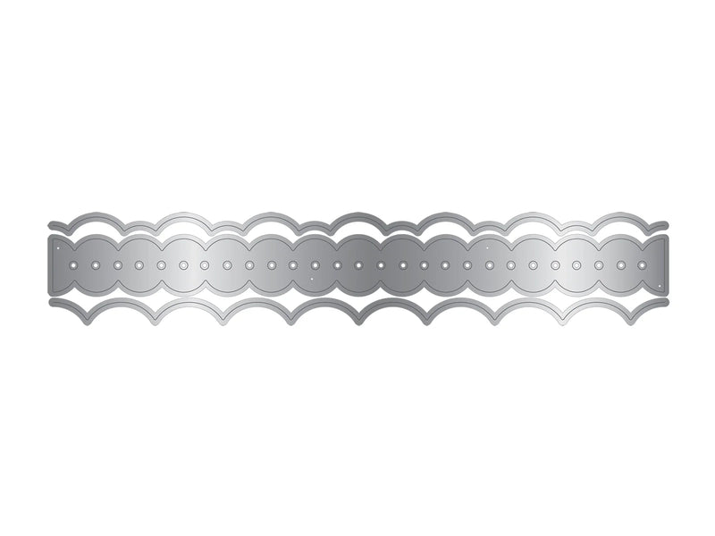 Crafters Companion Ric Rac Metal Die Edgeable - Scalloped Edge - Craftywaftyshop