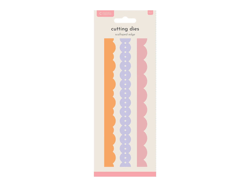 Crafters Companion Ric Rac Metal Die Edgeable - Scalloped Edge - Craftywaftyshop