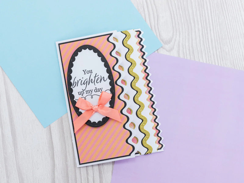 Crafters Companion Ric Rac Metal Die Edgeable - Waves - Craftywaftyshop