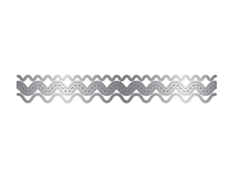 Crafters Companion Ric Rac Metal Die Edgeable - Waves - Craftywaftyshop