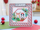 Crafter’s Companion Santa Paws 4”x6” 2D Embossing Folder - Snowflakes & Paws - Craftywaftyshop