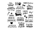Crafter’s Companion Santa Paws Clear Acrylic Stamp - Deck the Paws - Craftywaftyshop