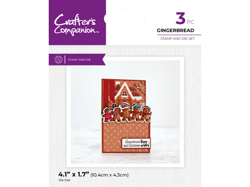 Crafter's Companion - Stamp and Die - Gingerbread - Craftywaftyshop