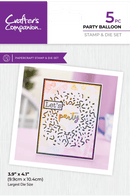 Crafters Companion Stamp and Die Party Balloon - Craftywaftyshop