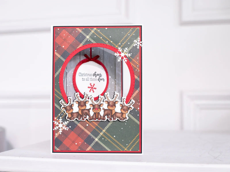 Crafter's Companion - Stamp and Die - Reindeers - Craftywaftyshop