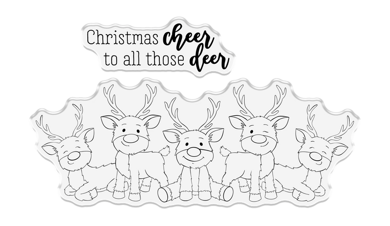 Crafter's Companion - Stamp and Die - Reindeers - Craftywaftyshop