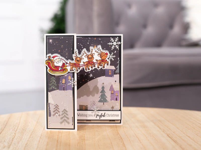 Crafter's Companion - Stamp and Die - Santa and Reindeer - Craftywaftyshop