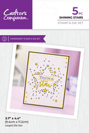 Crafters Companion Stamp & Die and Shining Stars - Craftywaftyshop