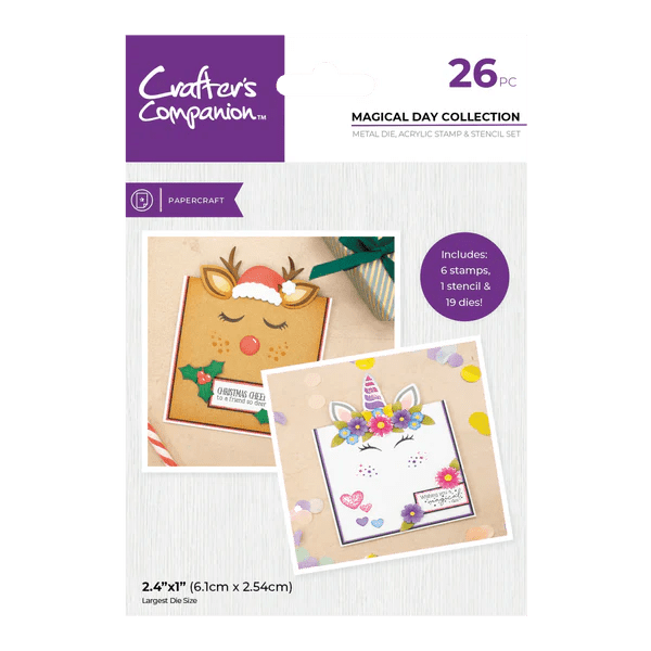 Crafter's Companion Stamp, Die and Stencil Set - Magical Day - Craftywaftyshop