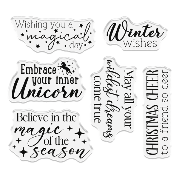 Crafter's Companion Stamp, Die and Stencil Set - Magical Day - Craftywaftyshop