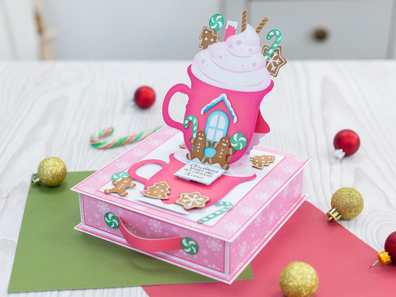 Crafters Companion Stamp & Die - Hot Chocolate - Craftywaftyshop