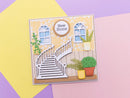 Crafter’s Companion Stamp, Die & Stencil - Staircase Scene - Craftywaftyshop