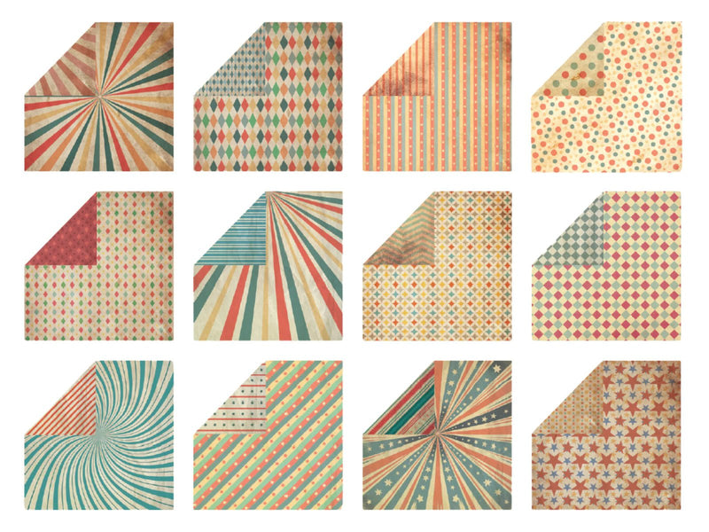 Crafters Companion Vintage Carnival 6 x 6 Paper Pad - Craftywaftyshop