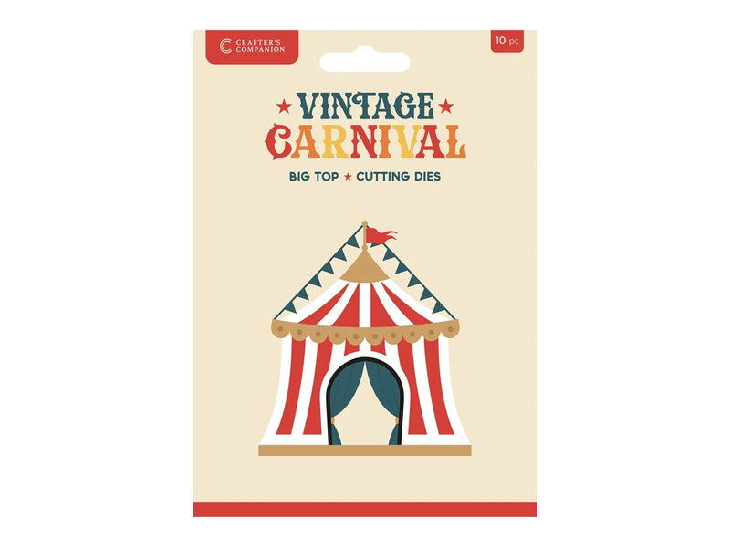 Crafters Companion Vintage Carnival Metal Die Set Big Top - Craftywaftyshop