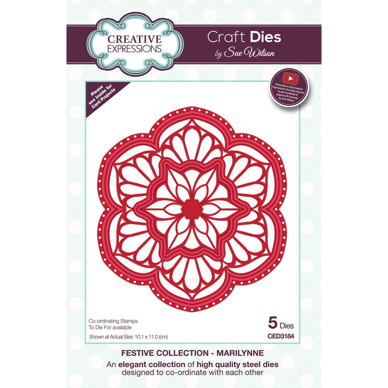 Creative Expressions Marilynne Lamplight Stamp and Die Bundle - Craftywaftyshop