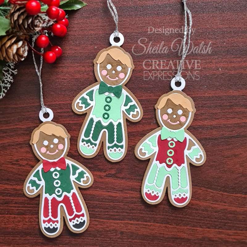Creative Expressions Paper Cuts Festive Gingerbread Boy Craft Die - Craftywaftyshop