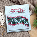 Creative Expressions Sue Wilson Festive Holly Ribbon Wave Craft Die - Craftywaftyshop