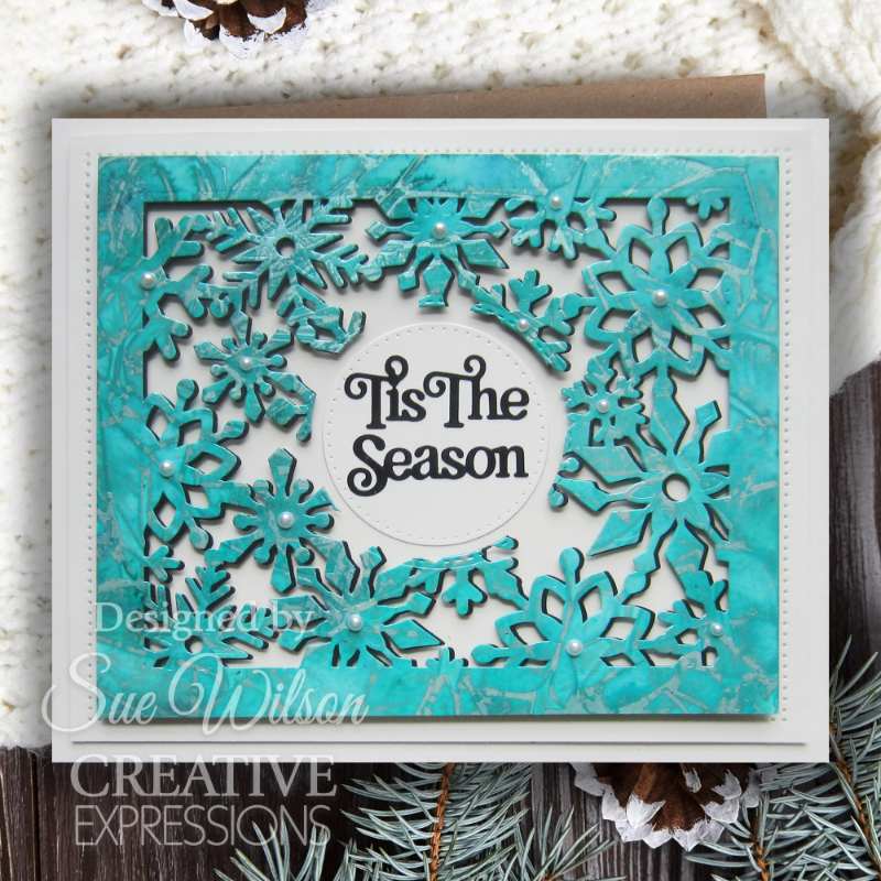 Creative Expressions Sue Wilson Festive Snowflake Floating Frame Craft Die - Craftywaftyshop