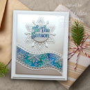 Creative Expressions Sue Wilson Festive Snowflake Ribbon Wave Craft Die - Craftywaftyshop